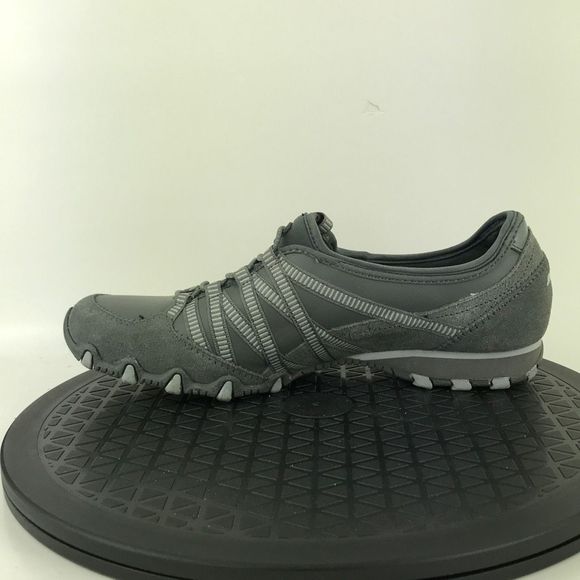 Skechers Biker Dream Come True Gray Slip On Shoes 21140 Women’s Size 8 - Picture 9 of 12